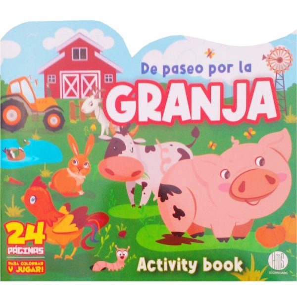 De Paseo por la Granja: libro para colorear y de actividades